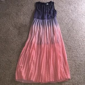 Madison Jules Hombre Polka Dot Maxi Dress